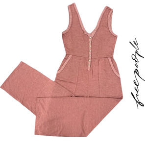 Free People Pink Jumpsuit
